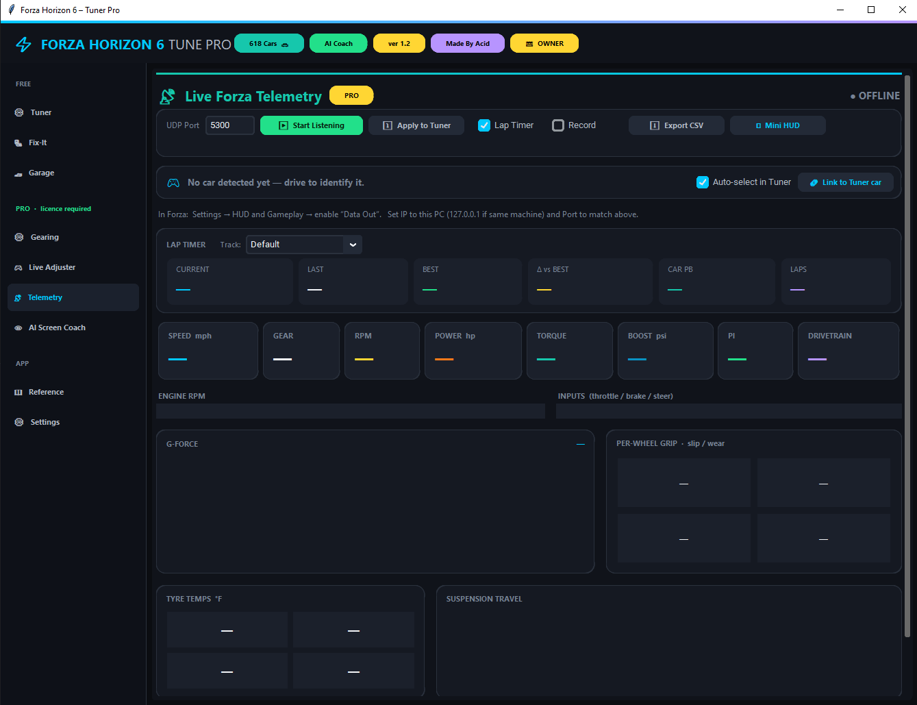 Live Telemetry